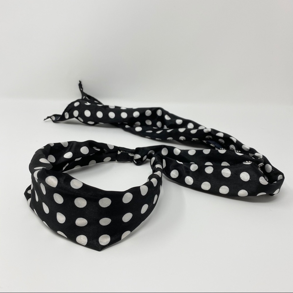 Polka Dot Hair Band with Tie